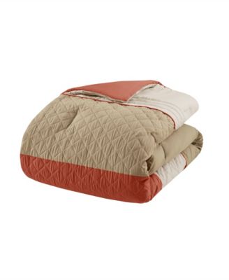 Jenson 7-Pc. Color Block Stripe Comforter Set, Queen