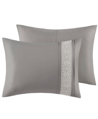 Lacey Lace Trim Microfiber 7-Pc. Comforter Set, Queen