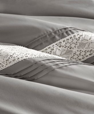 Lacey Lace Trim Microfiber 7-Pc. Comforter Set, Queen