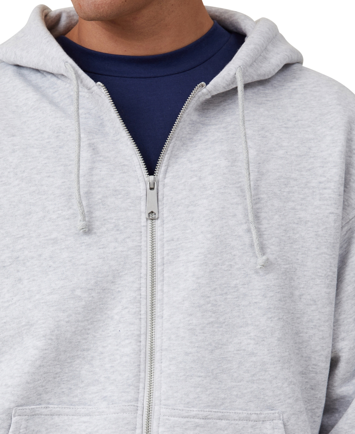 Cotton On Men's Box Fit Zip Up Hoodie