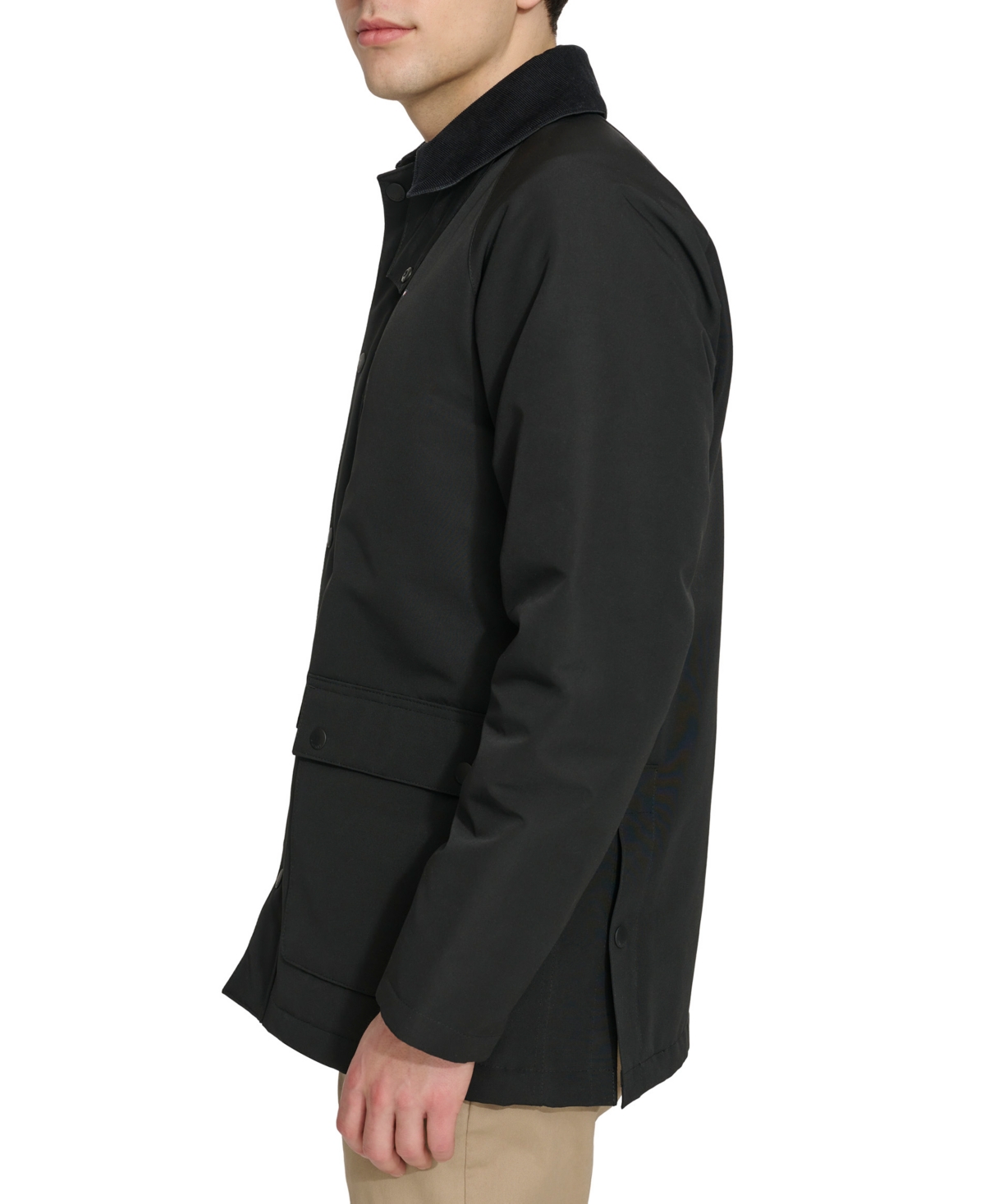 Tommy Hilfiger Men's Barn Corduroy-Collar Long-Sleeve Jacket