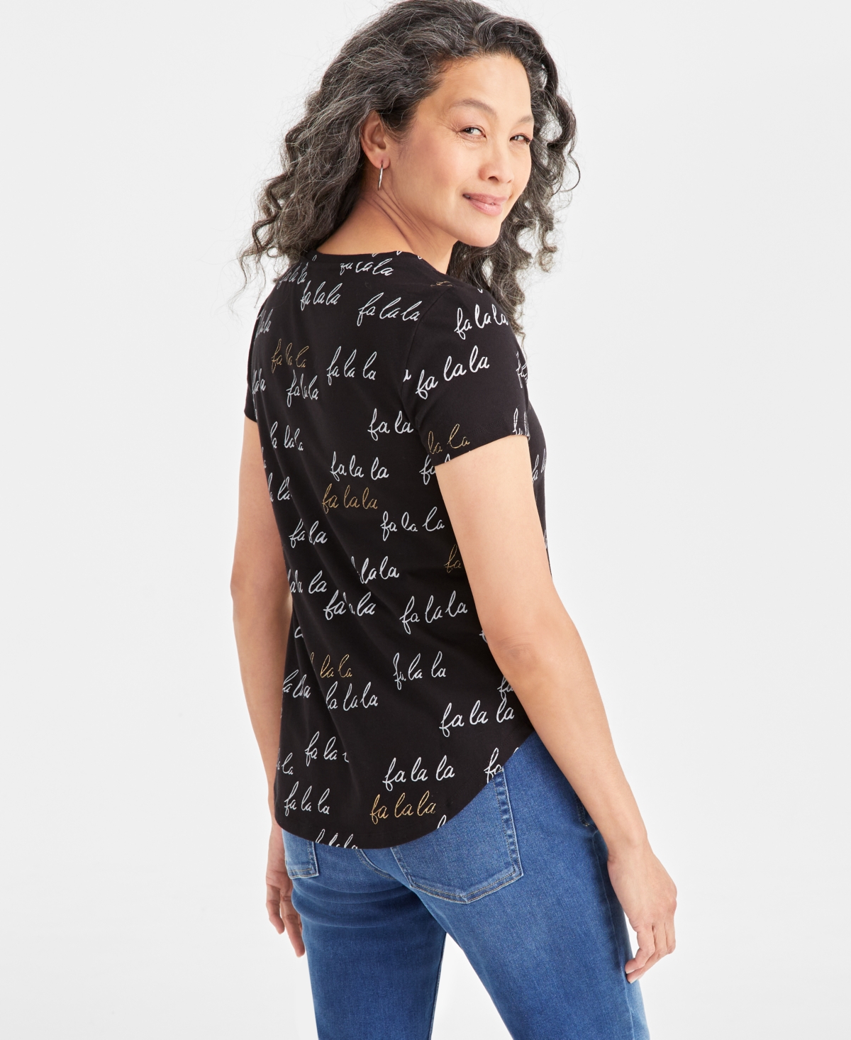 Style & Co Petite Whimsy Graphic T-Shirt, Created for Macy's