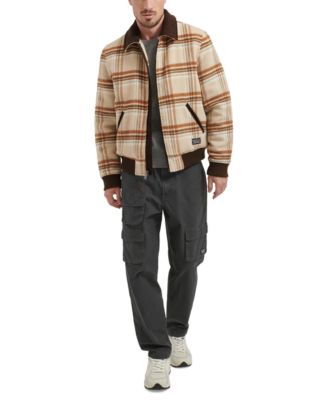 Men's Zip Corduroy-Collar Jacket