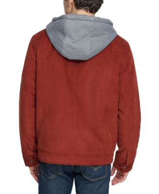 Men's Hooded Corduroy Zip Jacket