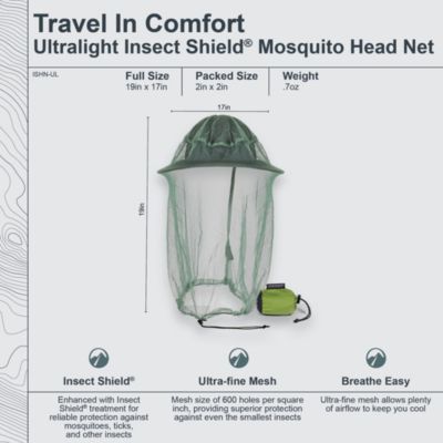 Insect Shield Mosquito Head Net Ultralight