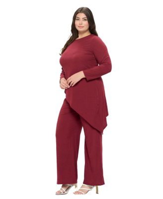 Plus Size Gianna Asymmetrical Rib Set