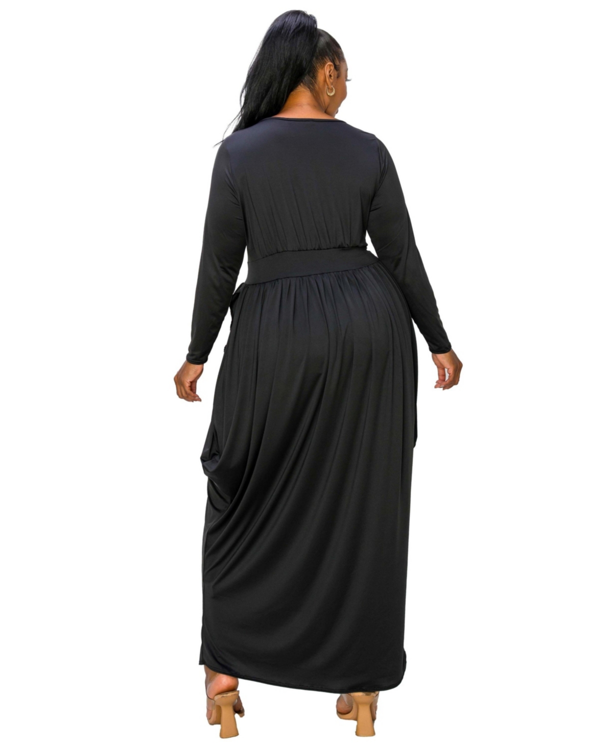 L I V D Plus Size Giuliana Tulip Hem Maxi Dress