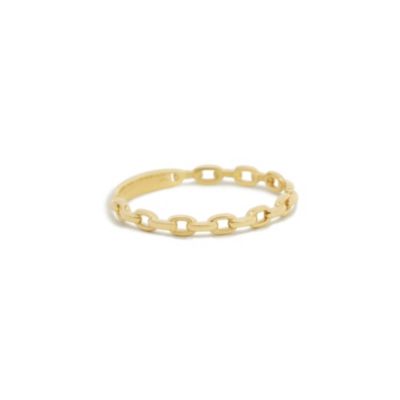 Oval Link Ring 14K Yellow Gold