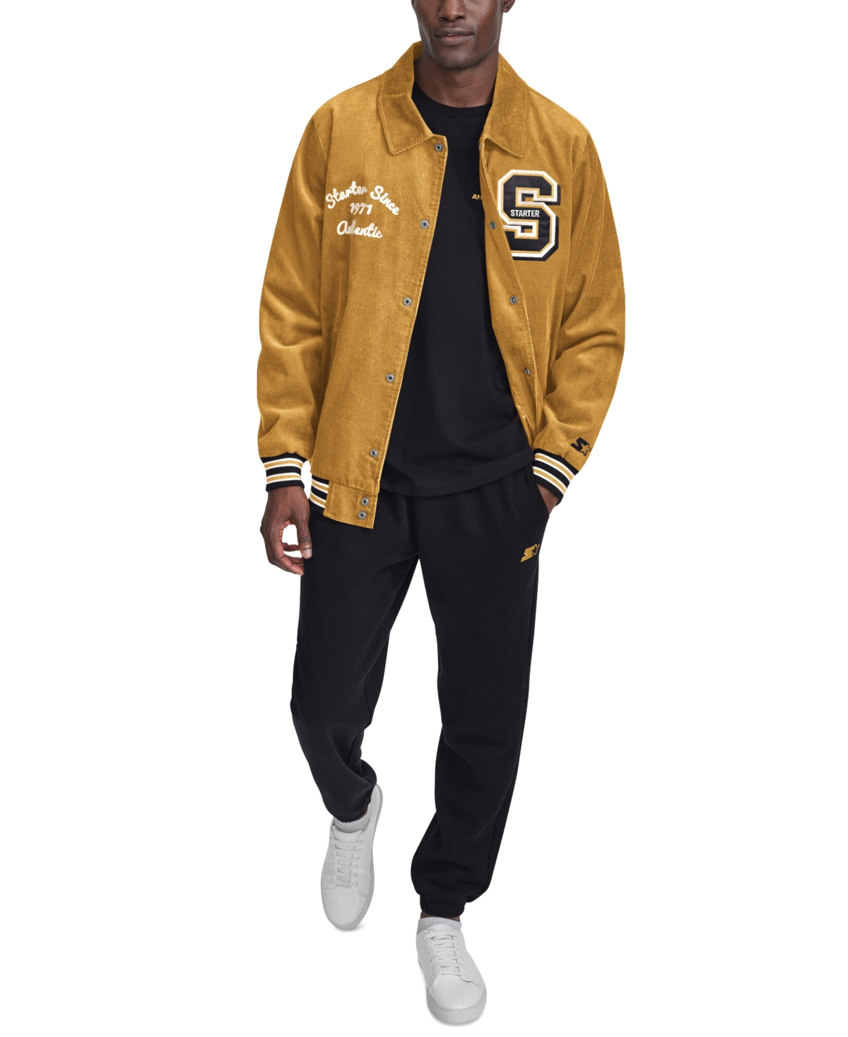 Starter Men's 1971 Madden Corduroy Varsity Jacket