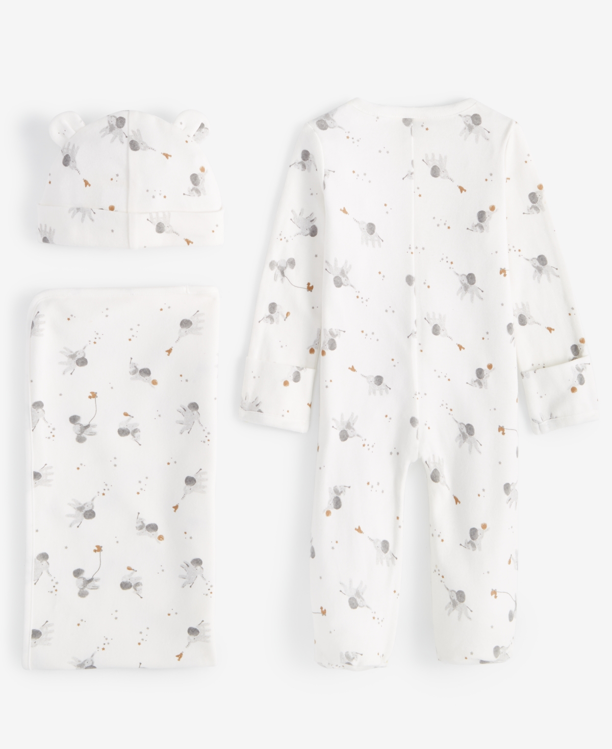 First Impressions Unisex Hat, Coverall & Blanket 3-Piece Gift Box Set, Created for Macy's