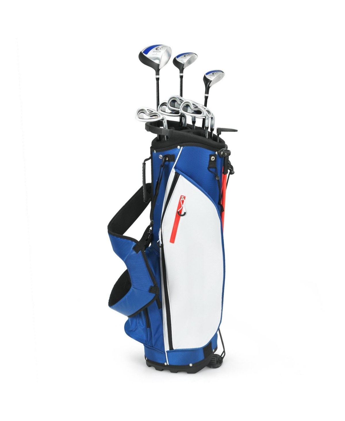 Men s Profile Complete Golf Club Package Set Includes 10 Pieces-Blue - Blue
