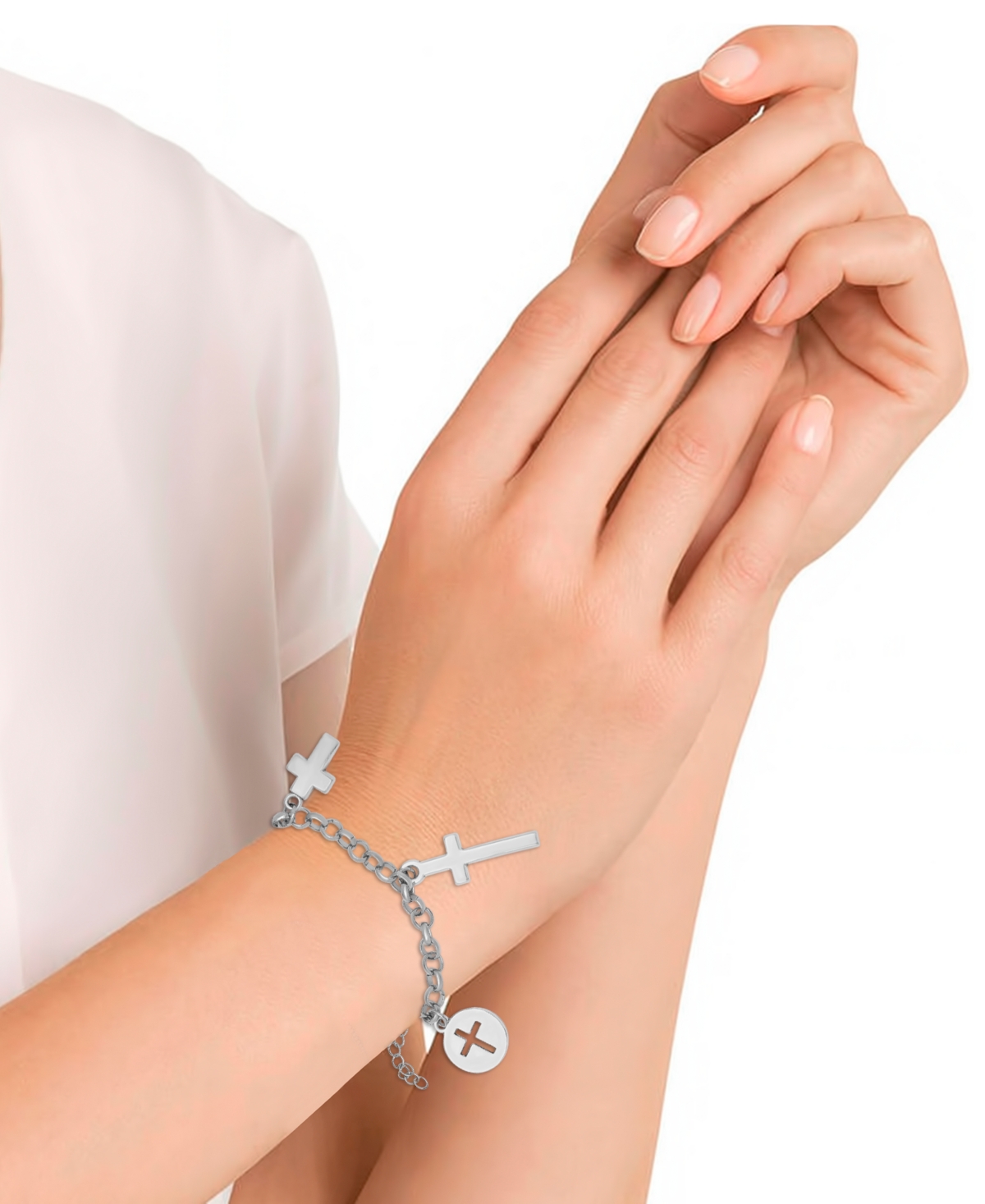 Macy's Cross Charm Bracelet