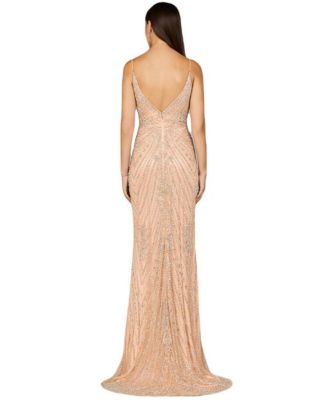 Women's Spaghetti Strap Beaded Dress