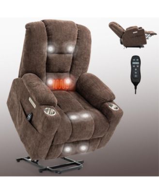 Power Lift Recliner Chair with Massage and Heat for Elderly
