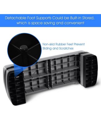 35 Inch Aerobic Cardio Adjustable Exercise Stepper with Risers