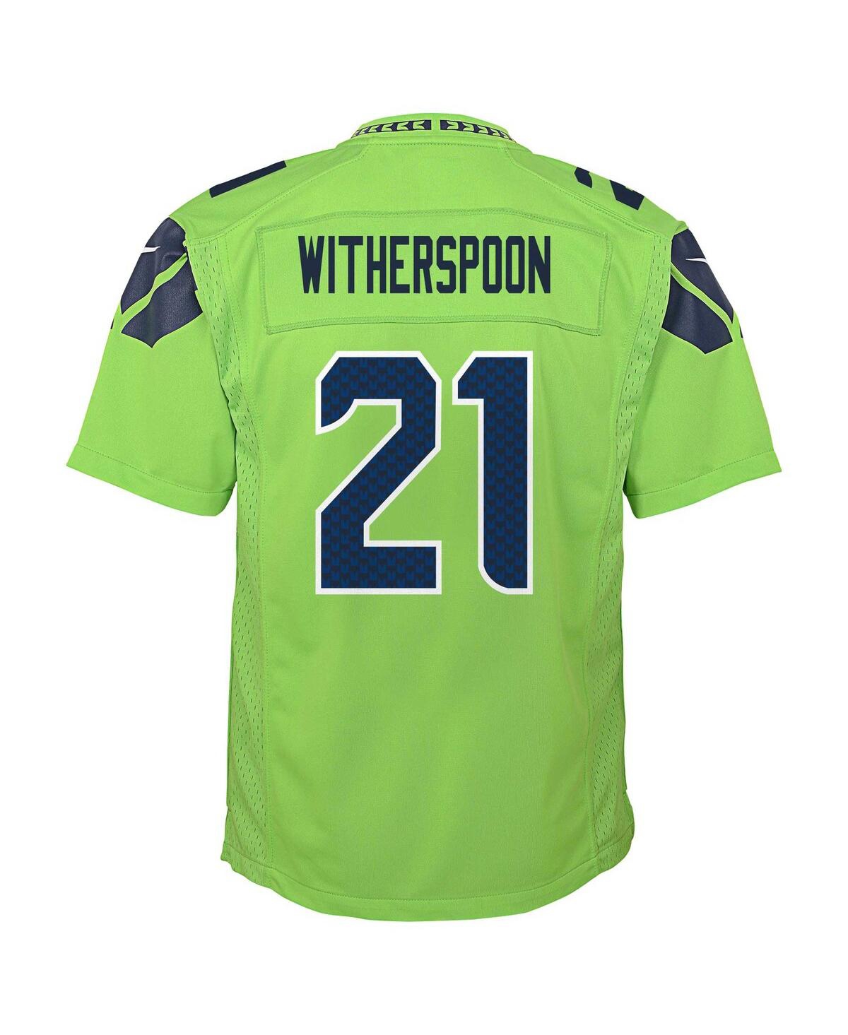 Nike Big Boys and Girls Devon WitherspoonSeattle Seahawks Alternate Player Game Jersey - Neon Green