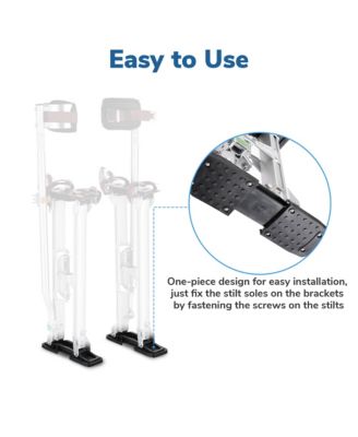 Drywall Stilt Replacement Part Repairs 1 Pair of Rubber Sole Floors Construction Ceiling Tool Kit Accessories