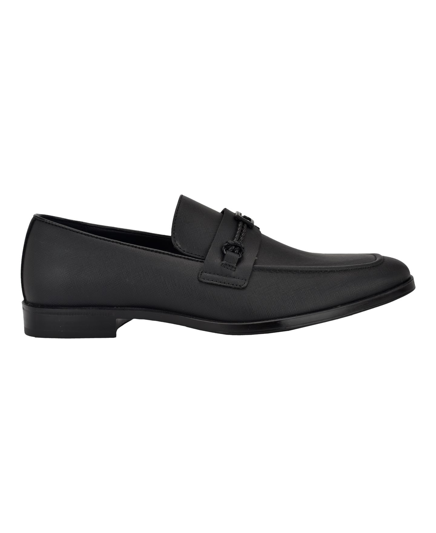 Мужские туфли GUESS Hare Square Toe Slip On Dress Loafers, цвет: Чёрный — фото 2