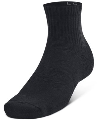 Unisex Training Cotton 6-Pk. Moisture-Wicking Quarter Socks