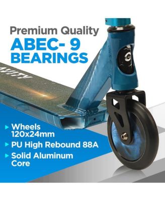 Lightweight Street Stunt Scooter - for Kids and Teens, Alloy Deck with High Impact Wheels, ABEC-9 Bearing, HIC System
