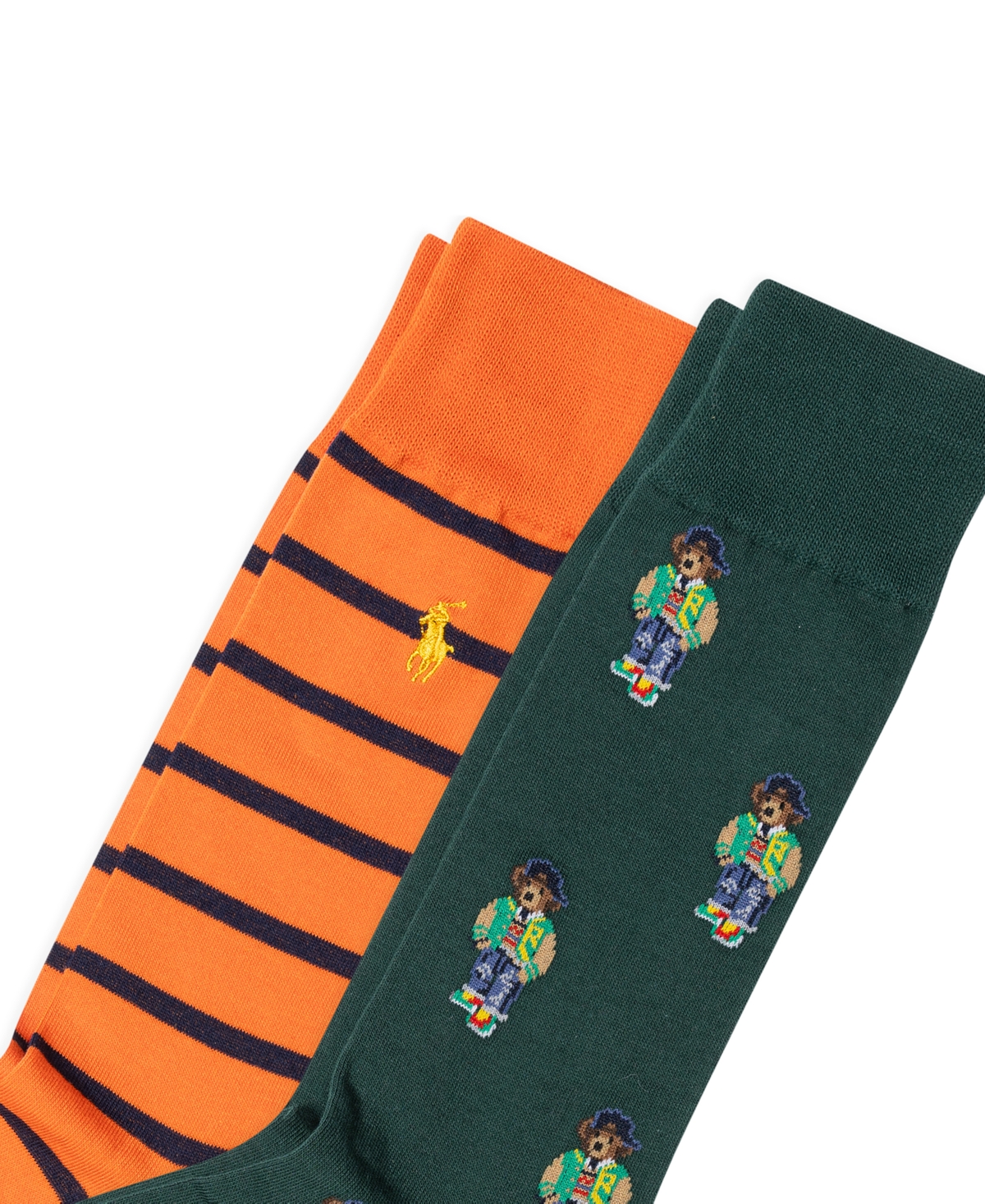 Polo Ralph Lauren Men's 2-Pk. Mini American Heritage Bear Slack Socks