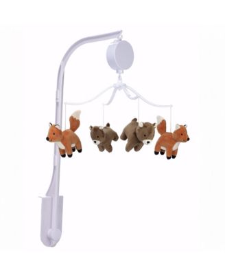 Sleepytime Bear & Fox Musical Baby Crib Mobile Soother Toy