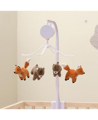Sleepytime Bear & Fox Musical Baby Crib Mobile Soother Toy