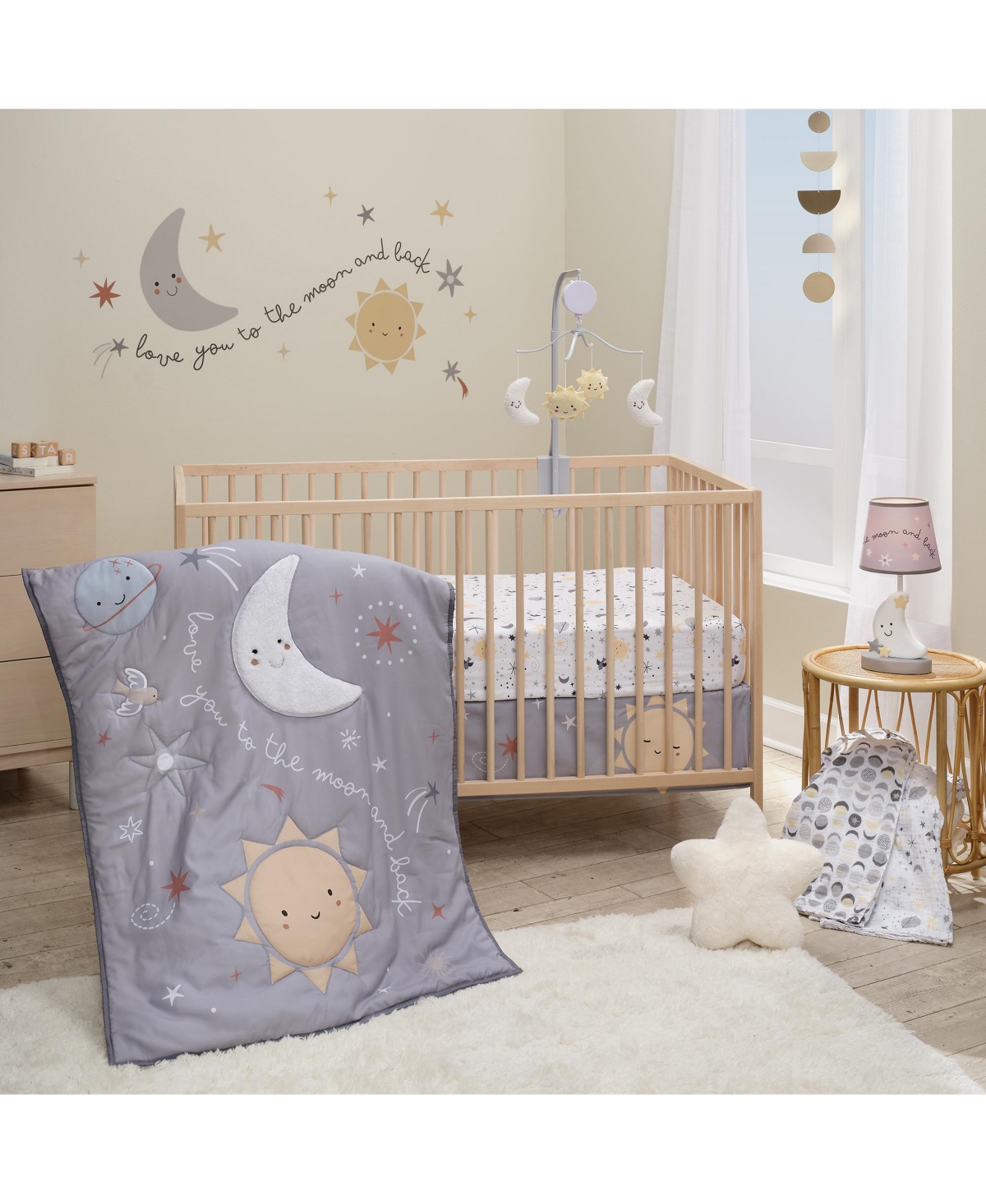 Bedtime Originals Little Star Celestial Cotton Muslin Swaddle Blankets 2-Pack