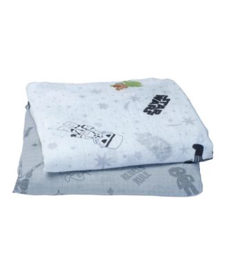 Star Wars 2-Pack Cotton Muslin Newborn Baby Swaddle Blankets