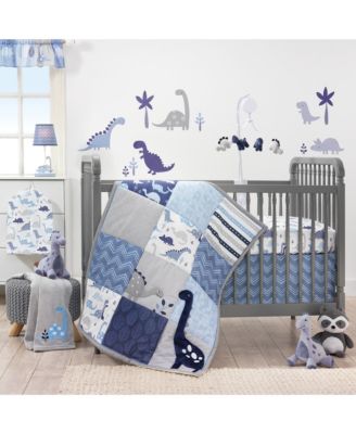 Roar Blue/Gray Dinosaur Musical Baby Crib Mobile