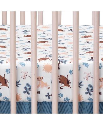Disney Baby Lion King Adventure Blue 3-Piece Crib Bedding Set by