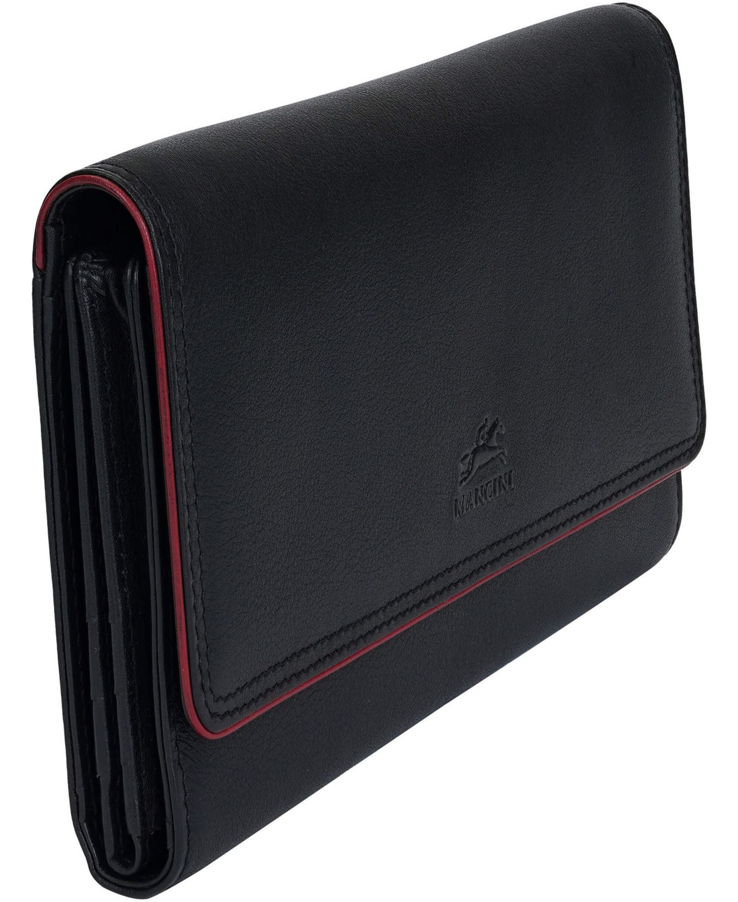Женский кошелёк Mancini Sonoma RFID Secure Quad Fold Wallet, цвет: Чёрный — фото 3