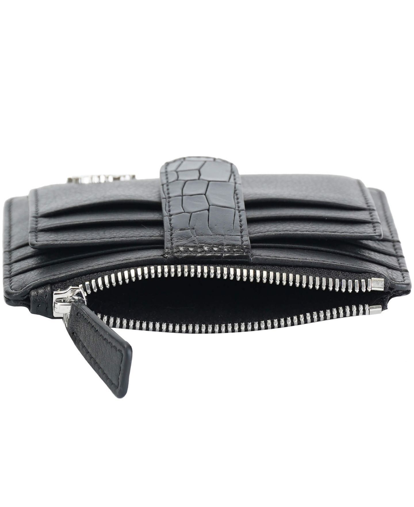 Женский кошелёк-картхолдер Mancini Croco2 с RFID-защитой, цвет: Коричневый — фото 11