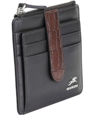 Women's Croco2 RFID Secure Card Case Wallet
