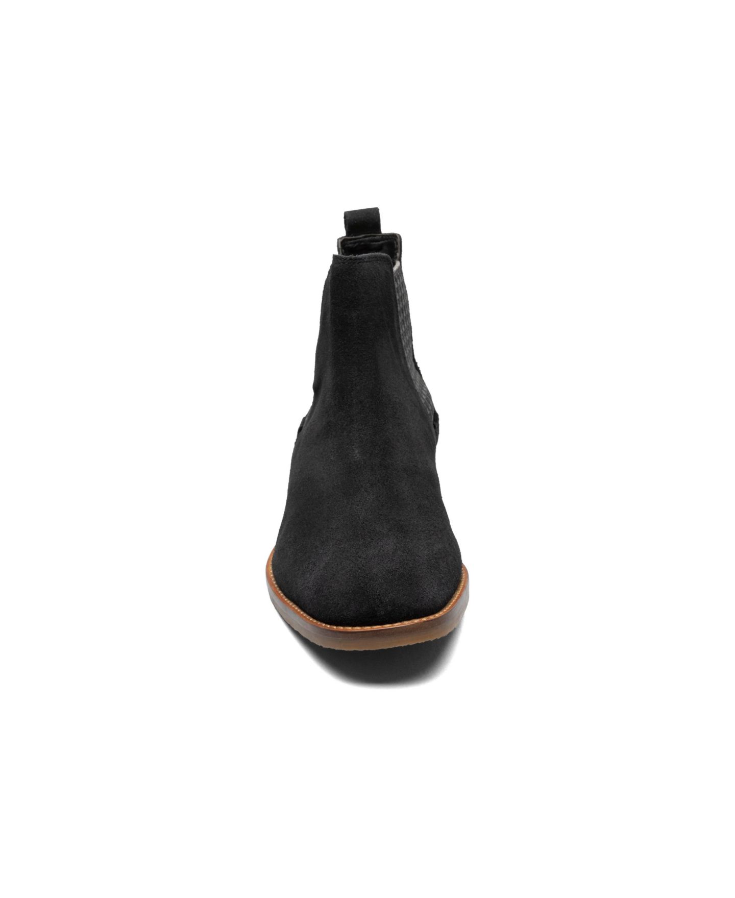 Мужские ботинки Stacy Adams Gabriel Plain Toe Chelsea, цвет: Чёрный замшевый — фото 2