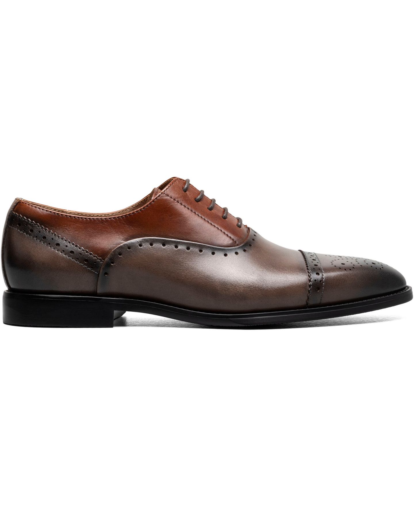Stacy Adams Men's Reynolds Cap Toe Oxford, цвет: Коричневый / Тёмно-синий — фото 11