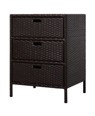 Outdoor Towel Cabinet with Drawers