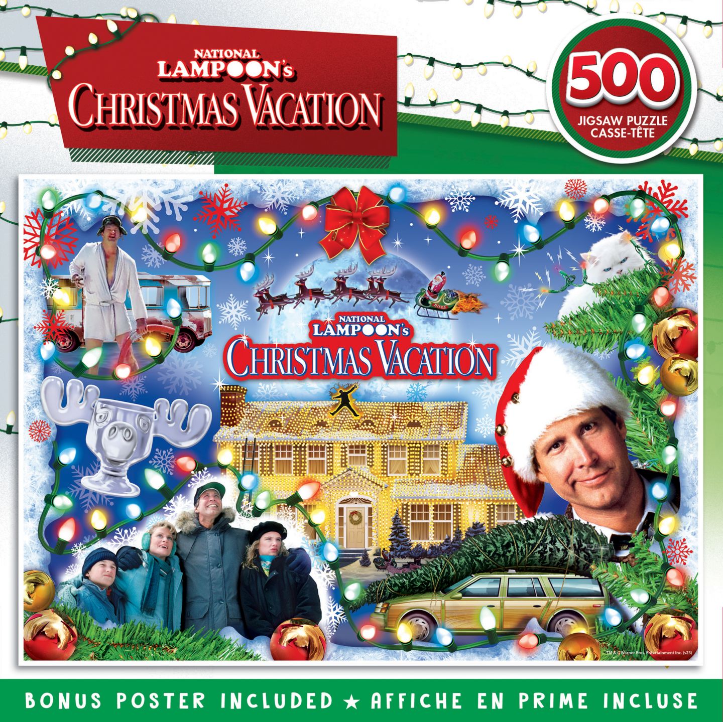 Детский пазл MasterPieces Puzzles National Lampoon's Christmas Vacation 500-Piece Puzzle, от 14 лет, цвет: Разноцветный — фото 1