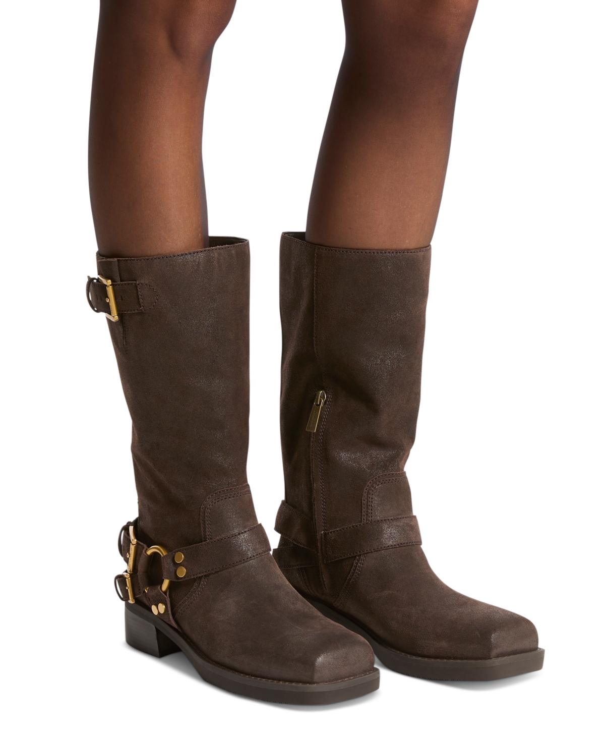 Michael Michael Kors Women's Crosby Leather Moto Boots