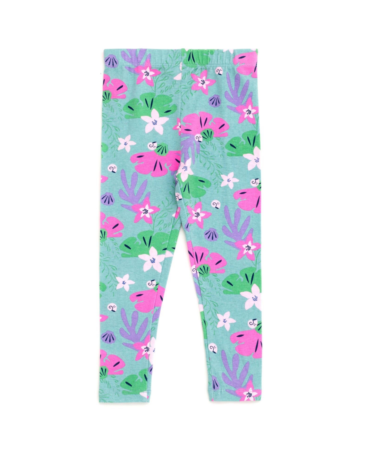 Disney Toddler Girls Junior Floral Sweatshirt and Leggings Outfit Set to (12 Months - 14-16) - ariel
