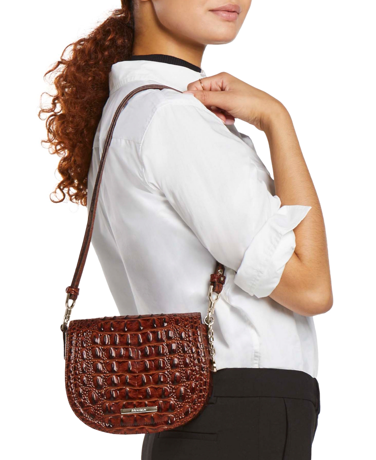 Brahmin Briar Nightshade Leather Crossbody