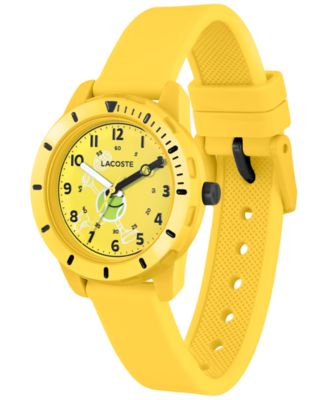 Kids Mini Tennis Yellow Silicone Strap Watch 34.5mm