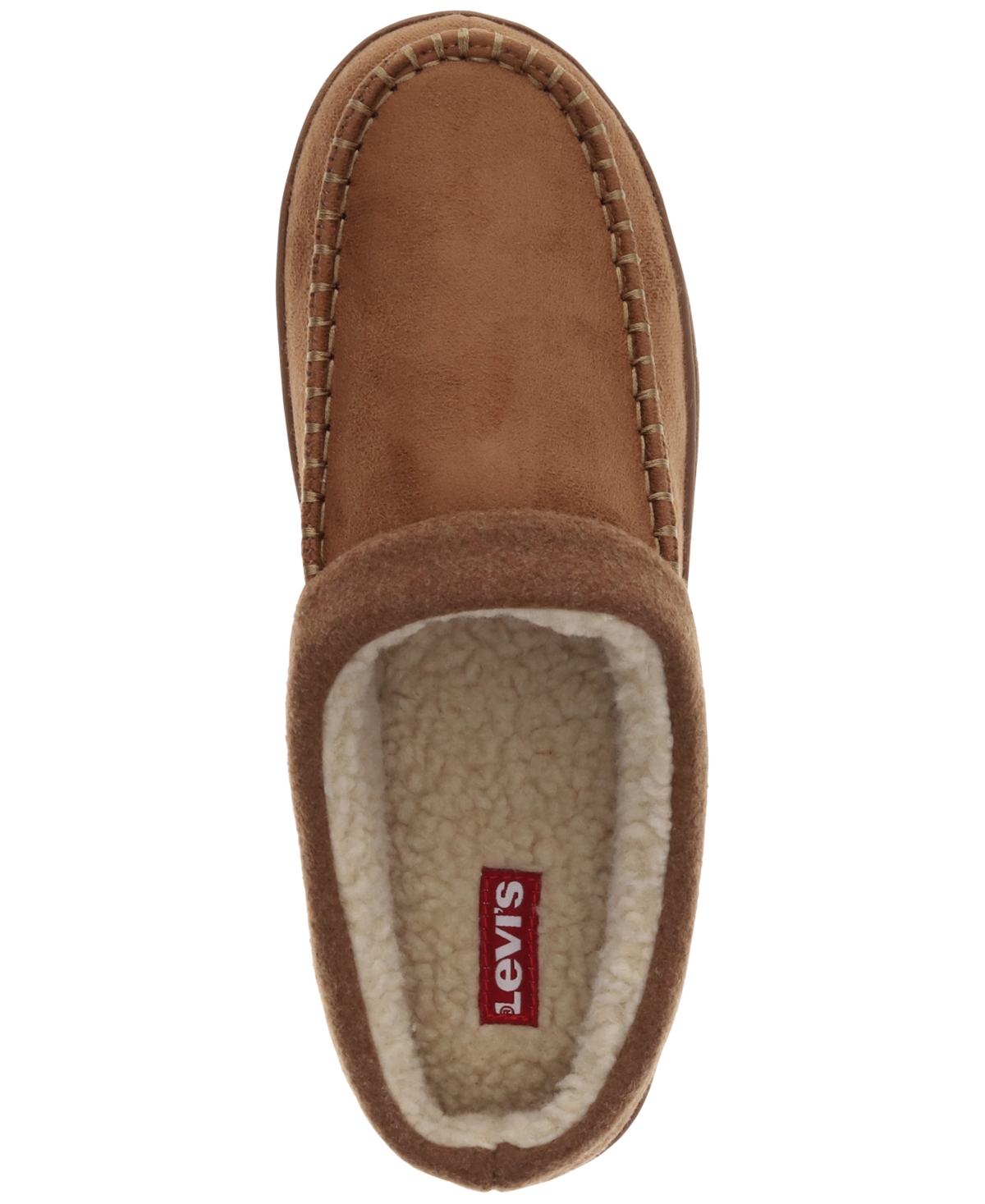 Levi's Men's Victor Faux-sherpa Slippers In Tan