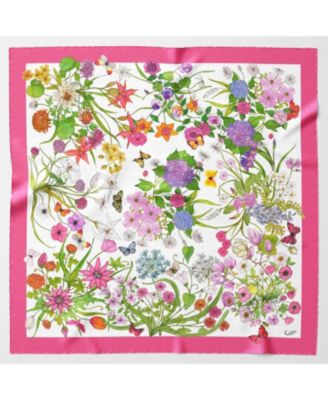 Flora - Hand Rolled Silk Foulard for Women