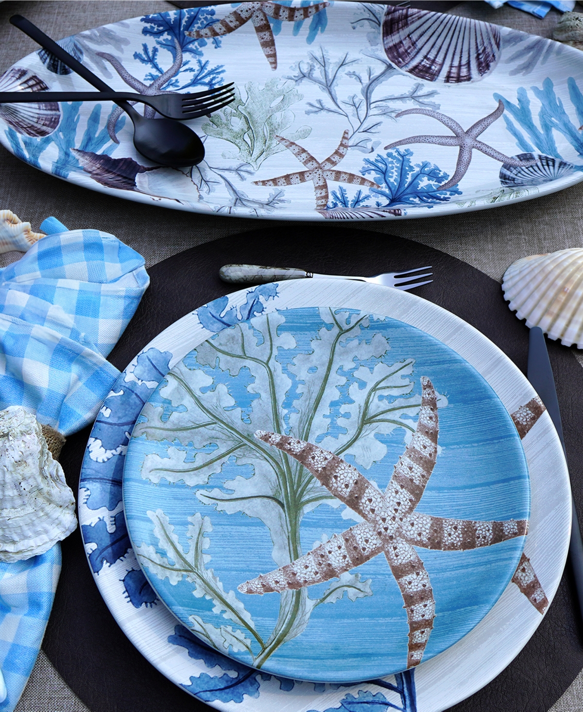 Certified International Beyond The Shore Set Of 4 Salad Plates In Miscellaneous