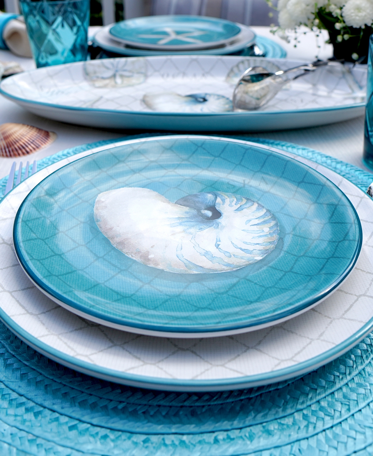 Certified International Ocean View Set Of 4 Salad Plates In Miscellaneous