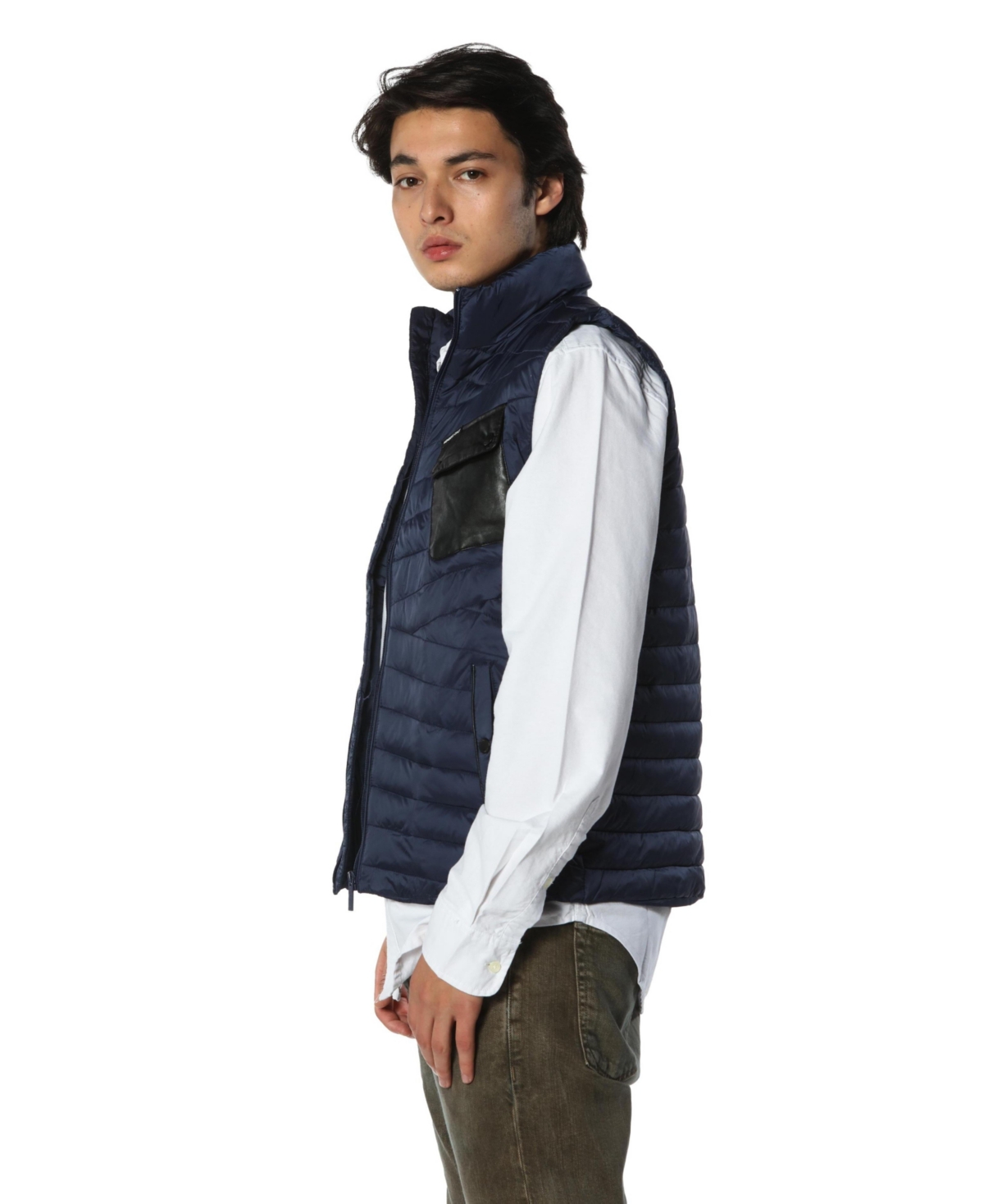 Members Only Men's Puffer Vest Jacket