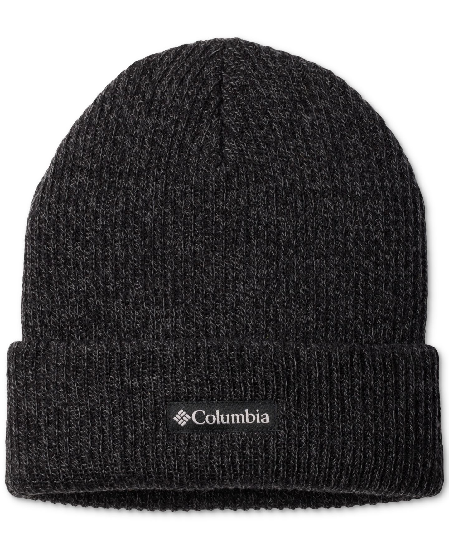 Мужская шапка Columbia Whirlibird Cuffed Beanie, цвет: Чёрный / Графитовый — фото 1