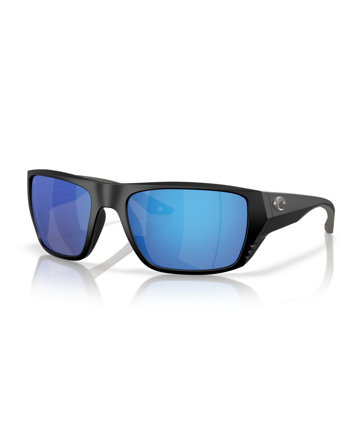 Shop Costa Del Mar Men's Polarized Sunglasses, Finlet 6s9118 In Matte Black