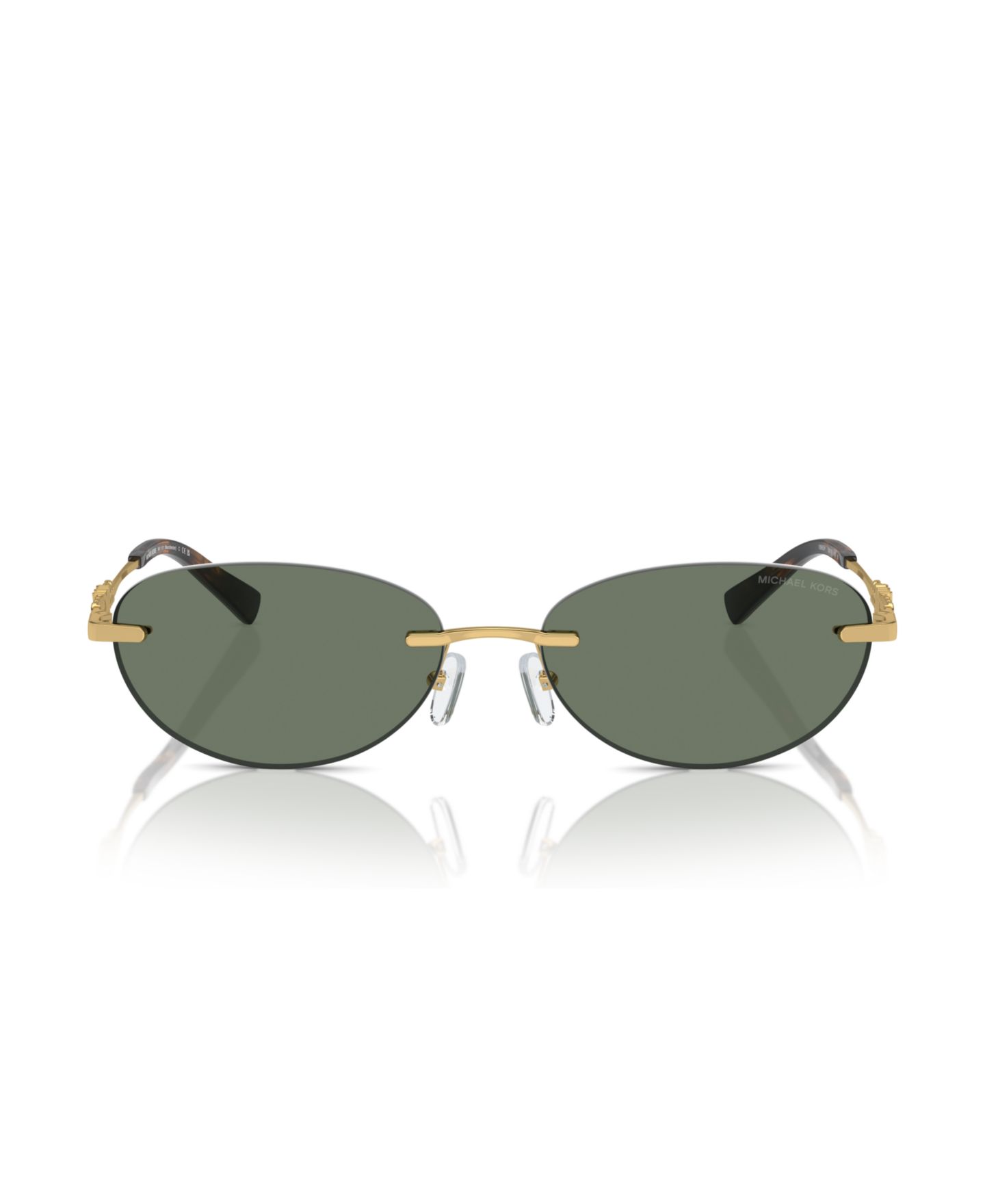 Женские солнцезащитные очки Michael Kors Sunglasses, MK1151, цвет: Зелёный однотонный — фото 5